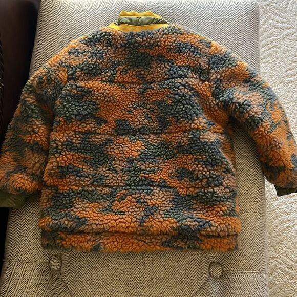7 For All Mankind Camo Sherpa Coat 18M - Picture 5 of 8